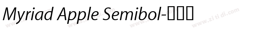 Myriad Apple Semibol字体转换